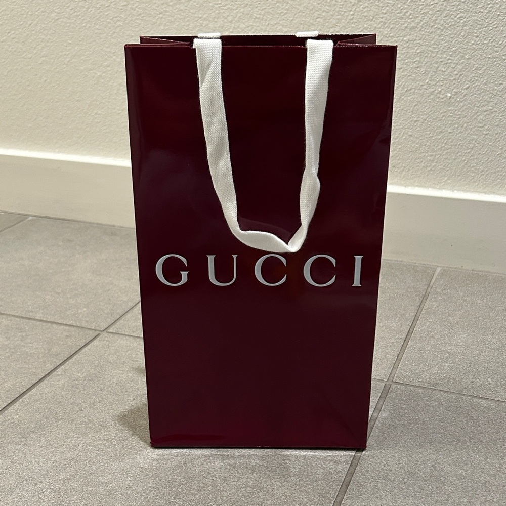 Gucci Glossy Red Shopping Bag